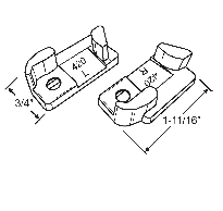 Awning Top or Bottom Vent Lock Set For Stanley Awning Windows