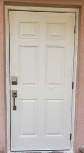 6 Panel Fiberglass Impact Door (Front Door or Back Exterior Door)