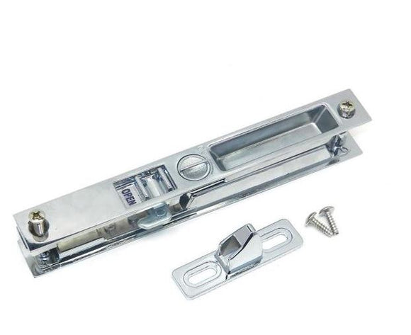 Sliding Patio Glass Door Lock for Downward Locking, Upper Hook Placement