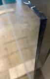 1/4" Thick Grey Glass Cut (Raw; No polish)