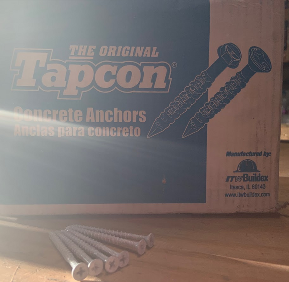 Contractor's Special / Box of Tapcon Scews for Concrete